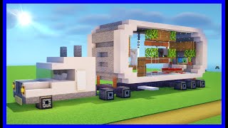 初心者必見！キャンピングカー建築！モダンコンテナハウスの内装もオシャレに！作り方は簡単！【建築紹介・チュートリアル】サバイバルマイクラバニラゆっくり実況 1.19　Minecraft​　ソラクラ