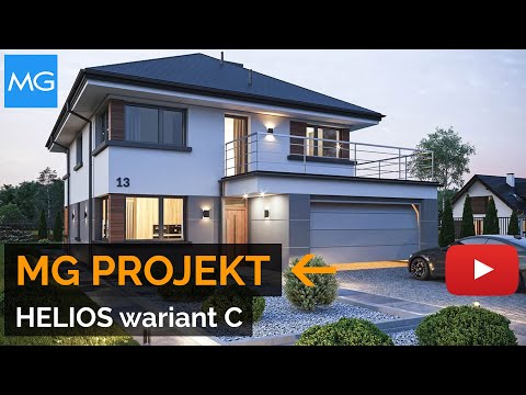 Projekt domu Helios wariant C MG Projekt - 155,29 m²