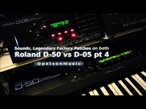Roland D-50 vs D-05 pt 4: Sounds, more legendary factory presets