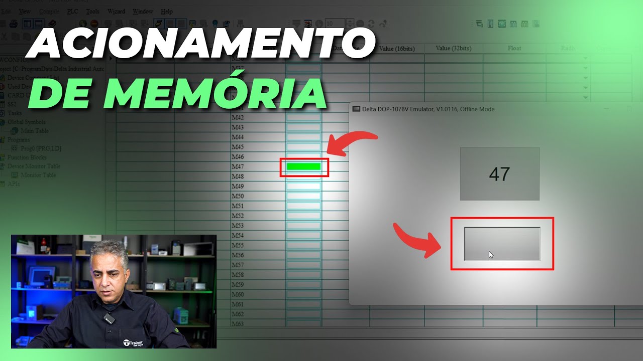 Criando Lógica de Acionamento de Memória do CLP pela IHM!