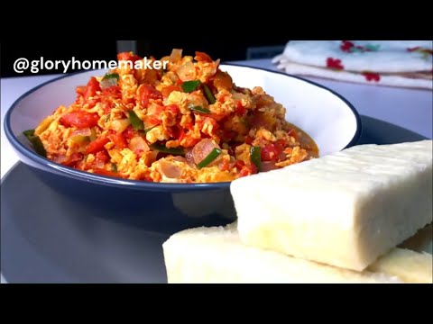 The Delicious Yam With Egg Sauce That You Will Like | Nigerian Food Recipes | Glory Homemaker