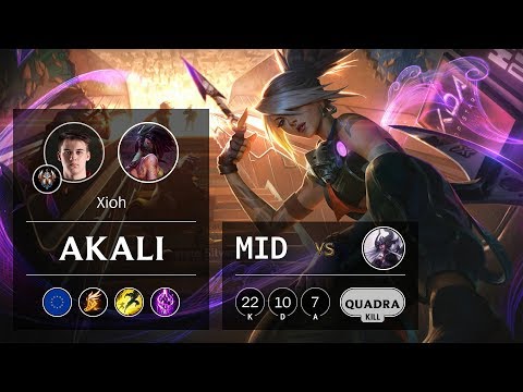 Akali Mid vs Syndra - EUW Challenger Patch 9.24