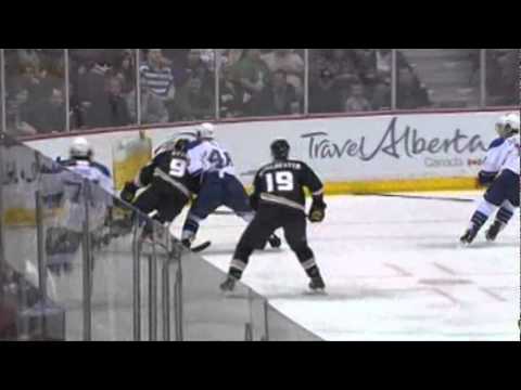 Roman Polak crushes Bobby Ryan