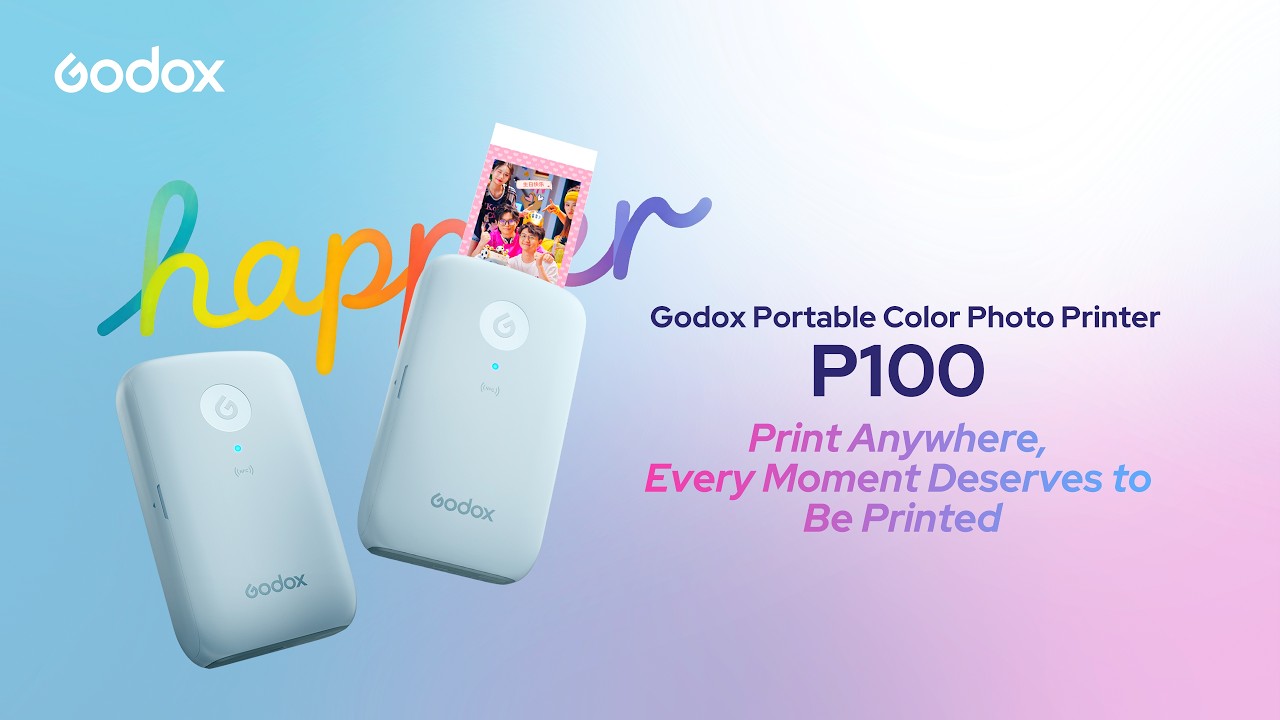 Godox P100 Portable Color Photo Printer | Print Anywhere, Keep Every Moment - YouTube