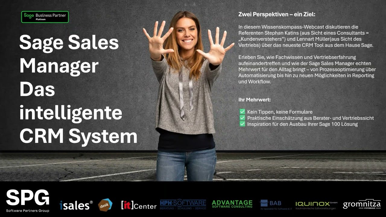 Sage 100 Sales Manager: Cloud-CRM mit KI-Power für den Außendienst