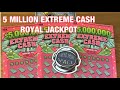 5 Million Extreme Cash & Royal Jackpot Tickets‼️California Lottery Scratchers🤞🍀🍀🍀