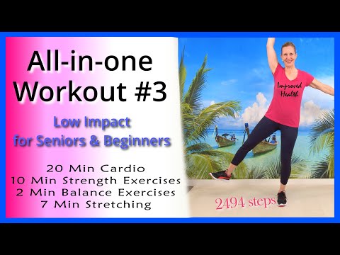 Total Body Cardio & Strength Workout | Low Impact Exercise for Seniors & Beginners | At Home Workout