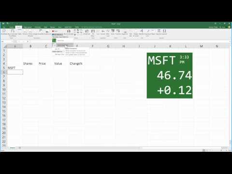 Stock Tile Stock Connector PowerPoint Excel add in demonstration