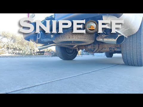 2007 Dodge Dakota Exhaust Upgrade, MBRP, 2.5 Inch Cat Back, Dual Split Side, T409