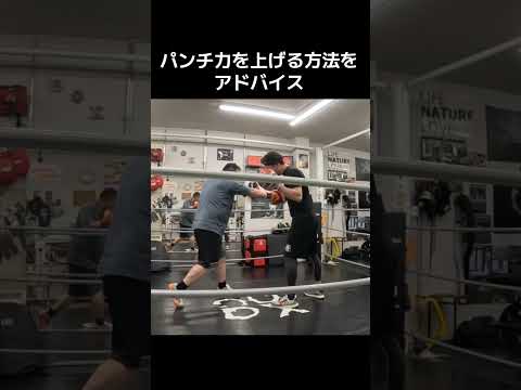 パンチ力を上げる方法をアドバイス