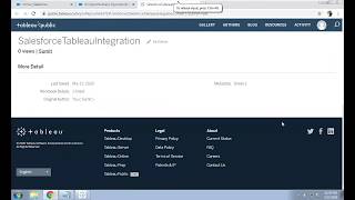 Salesforce Tableau Integration  How to Embed tableau report in Salesforce using VisualForce