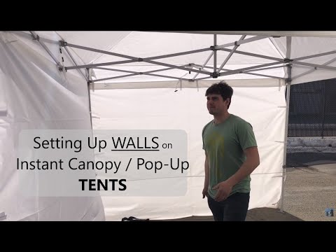How to Mount Pop-Up Tent Walls