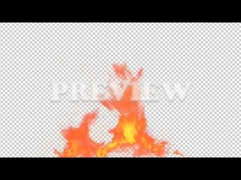 Real Fire Flame 26 - Pre Keyed with Alpha Channel