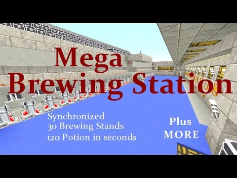 K1 Inc. - Minecraft : Mega Brewing Station Synchronized 30 Brewing Stands + MORE