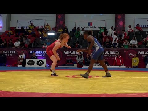 Round 3 FW - 60 kg: Jennifer PAGE (USA) df. Mayara GRACIANO (BRA) by TF, 10-0