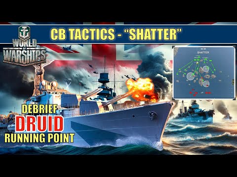 Destroyer Druid Running Point Clan Battle Tactics  Map - Shatter #worldofwarships  #druid