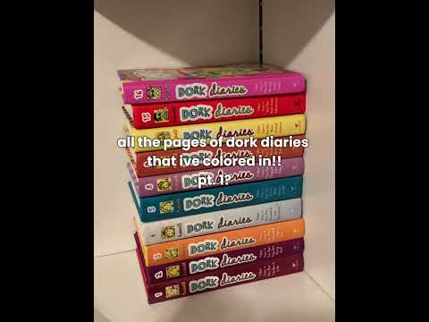 all of the dork diaries pages I’ve colored in! #shorts #drawing #dorkdiaries