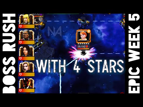 Epic Boss Rush Week 5 - Summer Smackdown Epsilon With 4 Stars