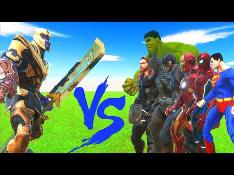 THANOS VS THE AVENGERS - Animal Revolt Battle Simulator