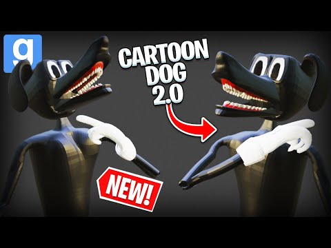 NEW CARTOON DOG 2.0 ☠️ TREVOR HENDERSON UPDATE! (Garry's Mod Sandbox) | JustJoeKing