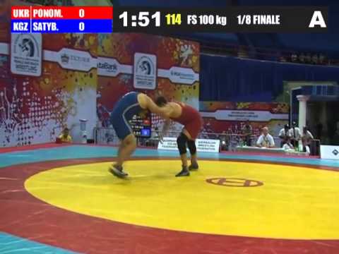 100kg 1/8 PONOMARENKO Iaroslav  - SATYBALDIEV Bektupsun
