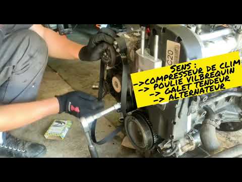 Tuto montage courroie accessoires fiat 500 1.4 sport pour les nuls! #mecanique #fiat500 #diagnostic