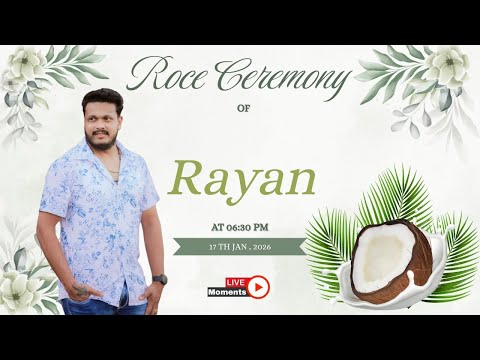 Roce Ceremony of Rayan || Watch Live 🔴
