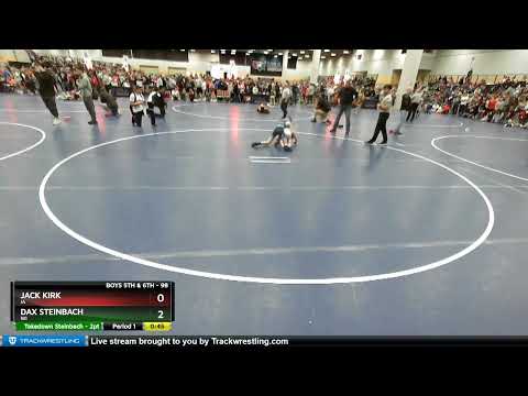 98 Lbs Champ. Round 1 - Jack Kirk, IA Vs Dax Steinbach, WI Abd2