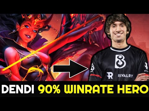 DENDI spamming Queen of Pain Arcana in Rank Game - 90% Winrate in 3 days 7.26 Dota 2