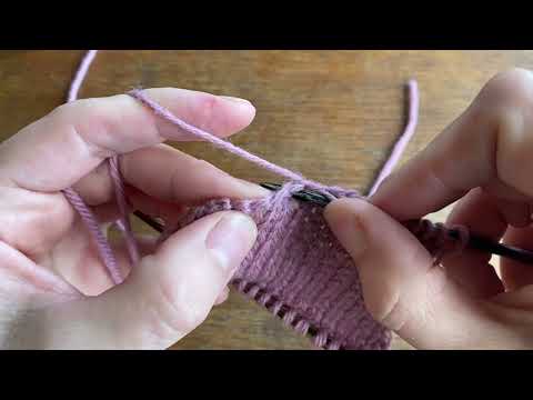 Picking up cast-on stitches