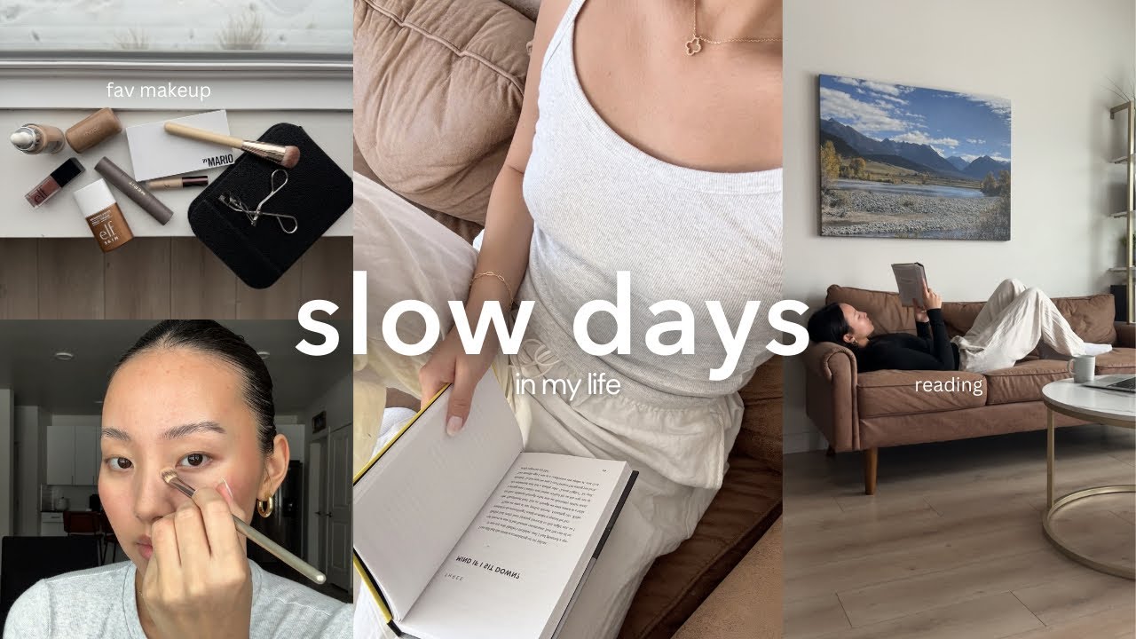 my slow days at home | reading, exploring a new hobby & unwinding