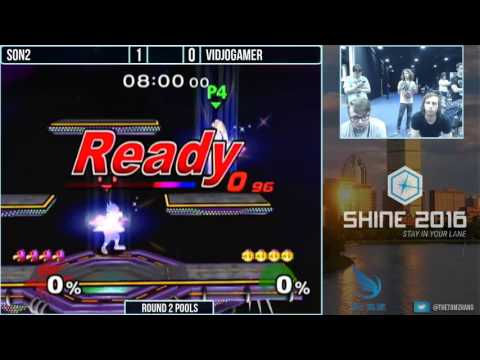 Shine 2016 R2 Pools - Vidjogamer (Peach) vs Son2 (Falco)