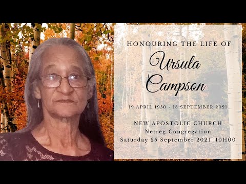 Live Stream Funeral Service Ursula Campson