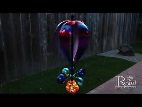 13369 Balloon Solar Wind Spinner Stake Stripe