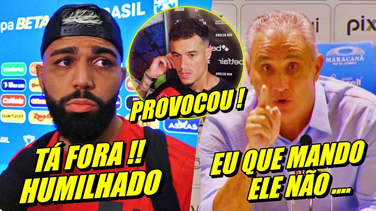 TRETA FEIA !! GABIGOL DÁ ADEUS ! TITE CONFIRMA GABIGOL FORA !? COUTINHO PROVOCA E MAIS ENTREVISTAS