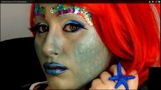 Tutorial maquillaje Sirena. Mermaid makeup tutorial