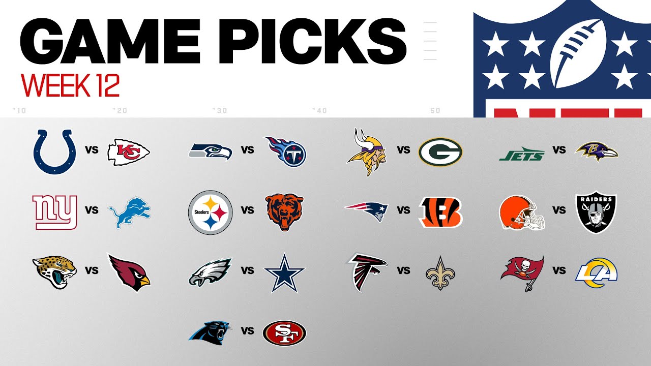 NFL Game Picks Week 12
