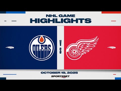 NHL Highlights | Oilers vs. Red Wings - October 19, 2025