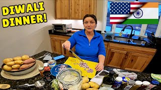 Cooking Indian Food for the First Time & Celebrating Diwali 🇮🇳