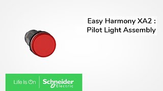 Easy Harmony XA2E műanyag O22 működtető és jelzőegységek fémes megjelenéssel