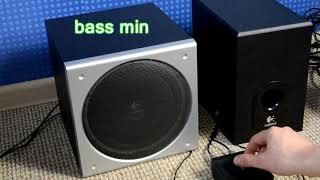 Video thumbnail for Logitech Z3e vs Logitech X-230 system bass-sound test by Techscrew