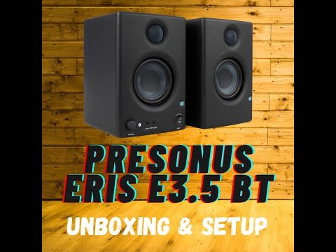 Presonus Eris E3.5 BT Studio Monitors Unboxing and Sound Test
