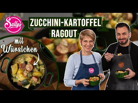 Zucchini-Kartoffel-Eintopf mit Würstchen / Jutta und Tolga übernehmen die Küche / Sallys Welt