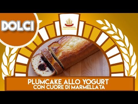 Plumcake allo Yogurt con Cuore di Marmellata