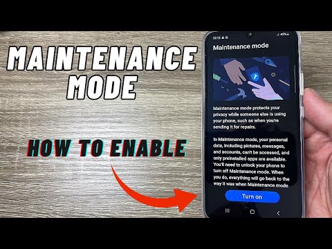 How to Put in MAINTENANCE MODE Samsung Galaxy A14, A24, A34, A54