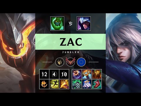 Zac Jungle vs Talon - EUW Grandmaster Patch 25.12