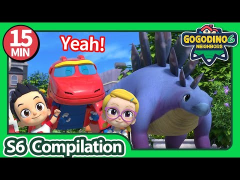 GOGODINO S6【19-21】Compilation | T-Rex | Dinosaur for Kids | Kids Cartoon | Toys | Jurassic | Robot