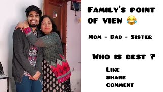 Family Point of View 😂 - Mom / Dad / Sister - Top Viral Instagram Reels ~ Dushyant kukreja #shorts