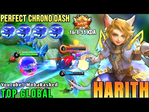 HARITH PERFECT CHRONO DASH | TOP GLOBAL HARITH Youtube / MobaRashed - MOBILE LEGENDS