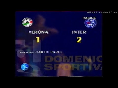 1999-00 (18^ - 23-01-2000) Verona-INTER 1-2 [M.Laursen,Recoba,R.Baggio] Servizio D.S.Rai2